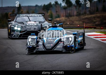 37 KRUTTEN Niklas (ger), LAPIERRE Nicolas (fra), YE Yifei (chn), Cool Racing, Oreca 07 - Gibson, in azione durante la 4 ore di Portimao 2022, 6th° round della 2022 European le Mans Series sul circuito Internazionale dell'Algarve dal 14 al 16 ottobre, a Portimao, Portogallo - Foto Paulo Maria / DPPI Foto Stock