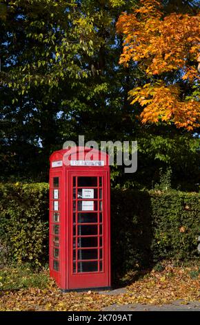 Prenota Exchange Red Telephone Box much Hadham Hertfordshire Foto Stock