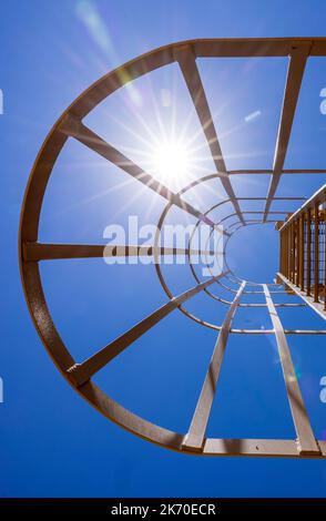 Impianto di compressione gas nel Texas occidentale Foto Stock