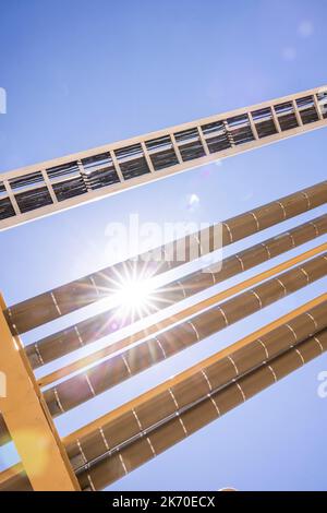 Impianto di compressione gas nel Texas occidentale Foto Stock