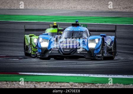 47 ALLEN JAMES (aus), FALB John (usa), PERONI Alex (aus), Algarve Pro Racing, Oreca 07 - Gibson, in azione durante la 4 ore di Portimao 2022, 6th° round della 2022 European le Mans Series sul circuito Internazionale dell'Algarve dal 14 al 16 ottobre, a Portimao, Portogallo - Foto: Paolo Maria/DPPI/LiveMedia Foto Stock