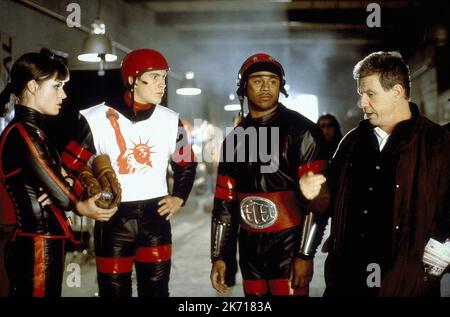 REBECCA ROMIJN-STAMOS, CHRIS KLEIN, LL COOL J, JOHN MCTIERNAN, ROLLERBALL, 2002 Foto Stock