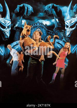 FREDDIE PRINZE JR, LINDA CARDINELLI, MATTHEW LILLARD, SCOOBY, SARAH MICHELLE GELLAR, SCOOBY-DOO, 2002 Foto Stock