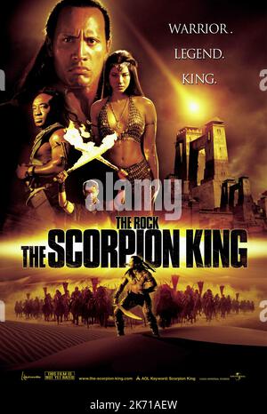 POSTER DEL FILM, THE SCORPION KING, 2002 Foto Stock