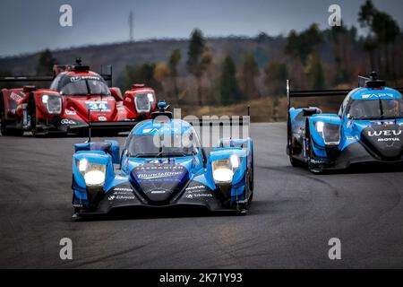 47 ALLEN JAMES (aus), FALB John (usa), PERONI Alex (aus), Algarve Pro Racing, Oreca 07 - Gibson, in azione durante la 4 ore di Portimao 2022, 6th° round della 2022 European le Mans Series sul circuito Internazionale dell'Algarve dal 14 al 16 ottobre, a Portimao, Portogallo - Foto: Paolo Maria/DPPI/LiveMedia Foto Stock