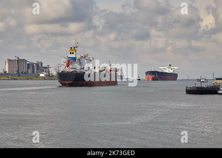 Nave della petroliera Foto Stock