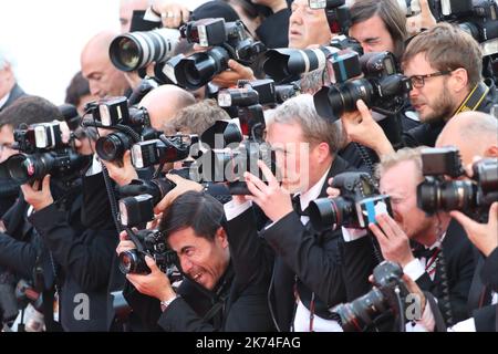 Festival del Cinema di Cannes 2017 - giorno 7. Tappeto rosso per l'anniversario dell'edizione 70th del 'Festival International du Film de Cannes' il 23/05/2017 a Cannes, Francia. Il festival del cinema si svolge dal 17 al 28 maggio. Foto : Fotografi © Pierre Teyssot / Maxppp - 70th° Festival di Cannes a Cannes, Francia, maggio 2017. Il festival del cinema si terrà dal 17 al 28 maggio. Foto Stock