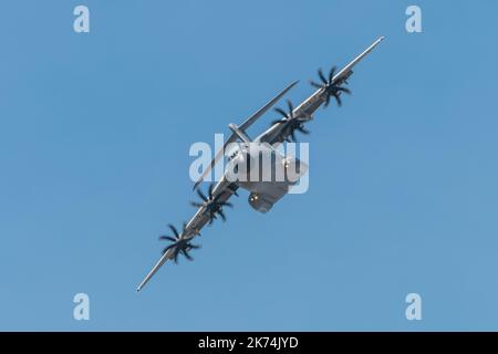 ©Arnaud Beinat/MAXPPP, 2017/06/19. Le Bourget, Francia. Salon de l'aeronautique et de l'espace. Airbus A 400m Foto Stock