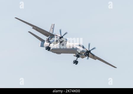 ©Arnaud Beinat/MAXPPP, 2017/06/19. Le Bourget, Francia. Salon de l'aeronautique et de l'espace. Antonov 132 Foto Stock