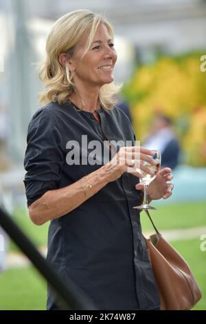 Claire Chazal arriva per il Festival du film francofono d'Angouleme Foto Stock