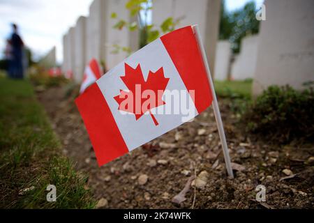 Il Dipartimento di Difesa Nazionale (DND) e le forze armate canadesi (CAF) hanno identificato i resti di un soldato della prima guerra mondiale trovato vicino al villaggio di Vendin-le-Vieil, in Francia, come quelli del Sergente Harold Wilfred Shaughnessy di San Stephen, New Brunswick. Il sergente Shaughnessy era un membro del battaglione di fanteria canadese 13th, forza di spedizione canadese (CEF), un'unità perpetuata dall'orologio nero (reggimento reale delle Highland) del Canada, di Montreal. I resti di un soldato di Manitoba scomparsi in azione dalla prima guerra mondiale sono stati trovati in un cantiere di costruzione nel nord della Francia Foto Stock