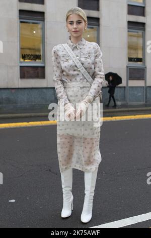 Caroline Daur al Max Mara Show nell'ambito della settimana della moda di Milano FW 2018 2019, a Milano il 22th febbraio 2018 Foto Stock