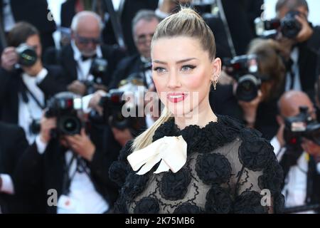 L'ATTRICE STATUNITENSE Amber sentì le pose come lei arriva il 12 maggio 2018 per la proiezione del film 'Girls of the Sun Foto Stock