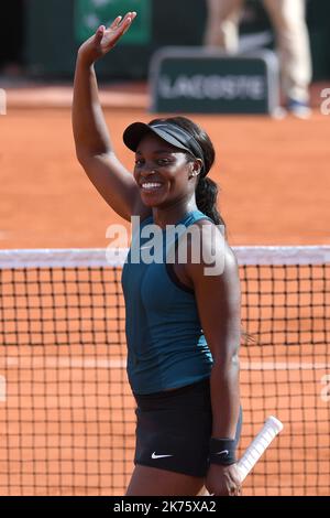 SLOANE STEPHENS (USA) VS MADISON KEYS (USA) - VINCITORE SLOANE STEPHENS (USA) Foto Stock