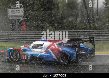 Centro benessere. Francorchamps. ; 04/05/2019; Sport di motori . Settore automobilistico. Resistenza. Campionato del mondo . WEC. 6 ore di Spa Francorchamps. 11 . SMP Racing . Russie . BR ENGINEERING BR1 – AER . LMP1 . *** Didascalia locale *** Foto Stock