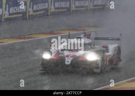 Centro benessere. Francorchamps. ; 04/05/2019; Sport di motori . Settore automobilistico. Resistenza. Campionato del mondo . WEC. 6 ore di Spa Francorchamps. 7 . Toyota Gazoo Racing . Giapponese . Toyota TS05 – ibrida . LMP1 . *** Didascalia locale *** Foto Stock