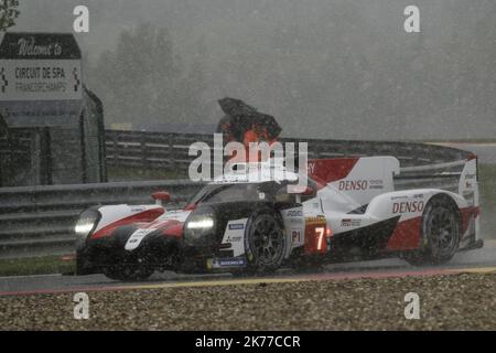 Centro benessere. Francorchamps. ; 04/05/2019; Sport di motori . Settore automobilistico. Resistenza. Campionato del mondo . WEC. 6 ore di Spa Francorchamps. 7 . Toyota Gazoo Racing . Giapponese . Toyota TS05 – ibrida . LMP1 . *** Didascalia locale *** Foto Stock