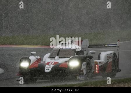 Centro benessere. Francorchamps. ; 04/05/2019; Sport di motori . Settore automobilistico. Resistenza. Campionato del mondo . WEC. 6 ore di Spa Francorchamps. 8 . Toyota Gazoo Racing . Giapponese . Toyota TS05 – ibrida . LMP1 . *** Didascalia locale *** Foto Stock