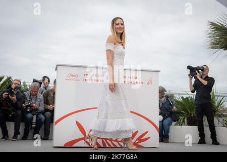 Margot Robbie partecipa al Once upon a Time in Hollywood Photocall, durante il Festival del Cinema di Cannes del 72nd. Foto Stock