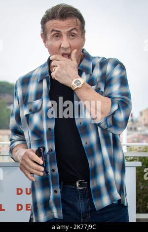 Cinéma Cannes (06), le 24 mai 2019 Photocall de RENDEZ-VOUS CON… SYLVESTER STALLONE & RAMBO V : LAST BLOOD (Etats-Unis) avec Sylverster Stallone et Paz Vega Photo LP / Fred Dugit 72nd° Festival di Cannes a Cannes, Francia, maggio 2019. Il festival del cinema si terrà dal 14 al 25 maggio. Foto Stock