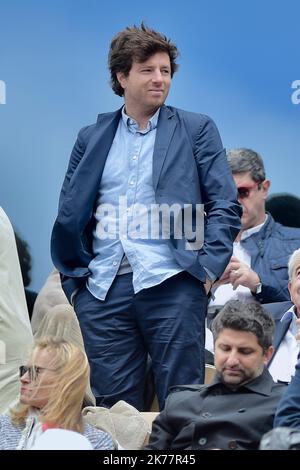 ©FRANCK CASTEL/MAXPPP - Celebrities at 2019 French Open - Day tredici PARIGI, FRANCIA - 07 GIUGNO Jean imbert partecipa al 2019 French Tennis Open - Day tredici al Roland Garros il 07 giugno 2019 a Parigi, Francia Foto Stock