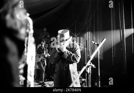 Captain Beefheart e Magic Band presso il Festival di Amougies, ottobre 24-28, 1969 Foto Stock