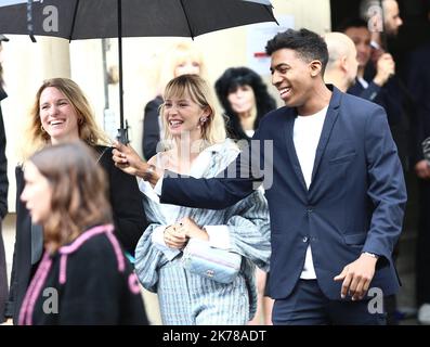 Paris Fashion Week Women SS 2020 - Chanel Primavera/Estate 2020, a Parigi, Francia, il 1 ottobre 2019. Arrivi degli ospiti nella foto: Angele. Foto Stock