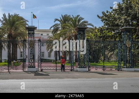 Senegal / Dakar / Dakar - Palazzo Presidenziale nel centro di Dakar. Foto Stock