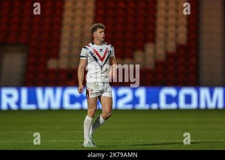 Doncaster, Regno Unito. 17th Ott 2022. Matthieu Laguerre di Francia durante la partita di Coppa del mondo di rugby 2021 Francia vs Grecia all'Eco-Power Stadium, Doncaster, Regno Unito, 17th ottobre 2022 (Foto di Mark Cosgrove/News Images) Credit: News Images LTD/Alamy Live News Foto Stock