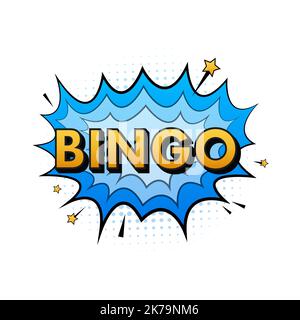 Gioco di Bingo o Lottery, carta. Grande vittoria. Illustrazione del vettore. Illustrazione Vettoriale