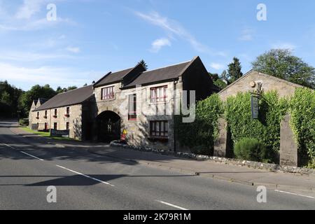 Esterno della distilleria Blair Atholl Pitlochry Scotland Agosto 2021 Foto Stock