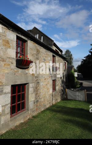 Esterno della distilleria Blair Atholl Pitlochry Scotland Agosto 2021 Foto Stock