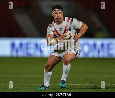 Doncaster, Regno Unito. 17th Ott 2022. Benjamin Garcia di Francia durante la partita della Coppa del mondo di rugby 2021 Francia vs Grecia all'Eco-Power Stadium, Doncaster, Regno Unito, 17th ottobre 2022 (Foto di Mark Cosgrove/News Images) Credit: News Images LTD/Alamy Live News Foto Stock