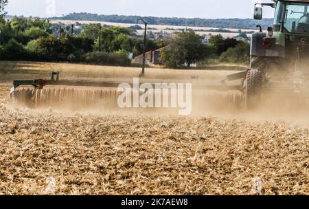 ©PHOTOPQR/LE REPUBLICAIN LORRAIN/Pierre HECKLER ; Thionville ; 13/08/2020 ; Illustration secheresse et Agriculture - agricoltura, siccità Foto Stock