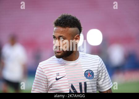 ©PHOTOPQR/LE PARISIEN/ARNAUD JOURNOIS ; LISBONNE ; FOOTBALL FINALE DE LA LIGUE DES CHAMPIONS . LISBONNE . ESTADIO DA LUZ . 23/08/2020 . PARIGI SG - BAYERN MONACO Neymar la finale della UEFA Champions League tra Parigi Saint-Germain e Bayern Monaco all'Estadio do Sport Lisboa e Benfica il 23 agosto 2020 a Lisbona, Portogallo. Foto Stock