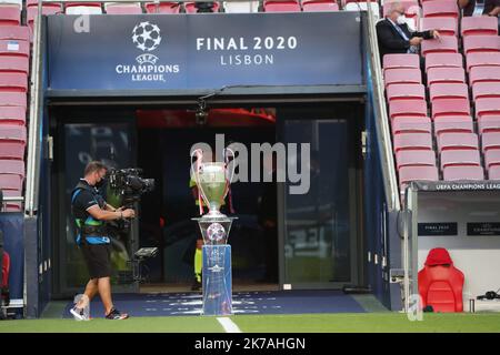 ©PHOTOPQR/LE PARISIEN/ARNAUD JOURNOIS ; LISBONNE ; FOOTBALL FINALE DE LA LIGUE DES CHAMPIONS . LISBONNE . ESTADIO DA LUZ . 23/08/2020 . PARIGI SG - BAYERN MONACO la finale della UEFA Champions League tra Parigi Saint-Germain e Bayern Monaco all'Estadio do Sport Lisboa e Benfica il 23 agosto 2020 a Lisbona, Portogallo. Foto Stock