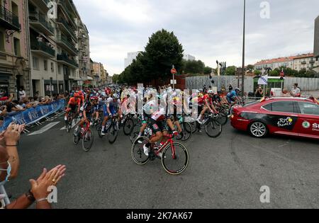 ©PHOTOPQR/NICE MATIN/Jean Francois Ottonello ; Nice ; 29/08/2020 ; OTTONELLO JEAN-FRANCOIS - Samedi 29 août 2020 à Nice - Grand départ du Tour de France - 1ère étape Nice-Nice Moyen Pays. Foto Stock