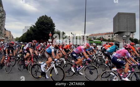 ©PHOTOPQR/NICE MATIN/Jean Francis Ottonello ; Nice ; 27/08/2020 ; PASSAGE TOUR FRANCE LA TETE CARRE Foto Stock