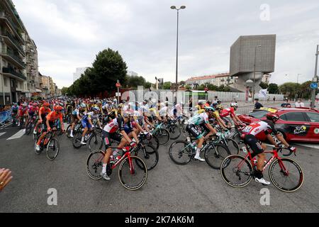 ©PHOTOPQR/NICE MATIN/Jean Francois Ottonello ; Nice ; 29/08/2020 ; OTTONELLO JEAN-FRANCOIS - Samedi 29 août 2020 à Nice - Grand départ du Tour de France - 1ère étape Nice-Nice Moyen Pays. Foto Stock