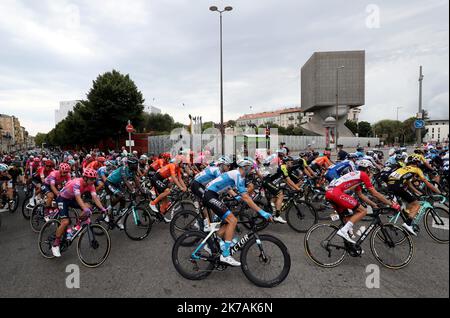 ©PHOTOPQR/NICE MATIN/Jean Francois Ottonello ; Nice ; 29/08/2020 ; OTTONELLO JEAN-FRANCOIS - Samedi 29 août 2020 à Nice - Grand départ du Tour de France - 1ère étape Nice-Nice Moyen Pays. Foto Stock