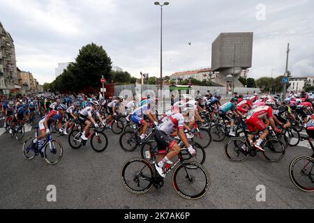 ©PHOTOPQR/NICE MATIN/Jean Francois Ottonello ; Nice ; 29/08/2020 ; OTTONELLO JEAN-FRANCOIS - Samedi 29 août 2020 à Nice - Grand départ du Tour de France - 1ère étape Nice-Nice Moyen Pays. Foto Stock