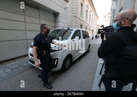 ©PHOTOPQR/l'EST REPUBLICAIN/Arnaud CASTAGNE ; Besancon ; 30/09/2020 ; Besancon le 30/09/20 Palais de Justice Affaire Naroumi Convocation de Zepeda Photo Arnaud Castagné/l'Est Républicain - Besancon, Frnce, sept 30th 2020 - Zepeda Hearrings by the Judge. L'incarcerazione provvisoria di Nicolas Zepeda. Il cileno di 29 anni è stato nel mese di luglio per l'assassinio di Narumi Kurosaki, uno studente giapponese che è scomparso dal dicembre 2016. Foto Stock