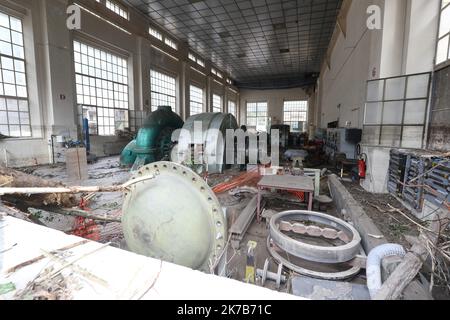 ©PHOTOPQR/NICE MATIN/Jean Francais Ottonello ; Vallée de la Roya ; 04/10/2020 ; OTTONELLO JEAN-FRANCOIS - dimanche 4 octobre 2020, vallée de la Roya - Fontan - TEMPESTA ALEX ROYA AFTERMATH Oct 4 2020 Foto Stock