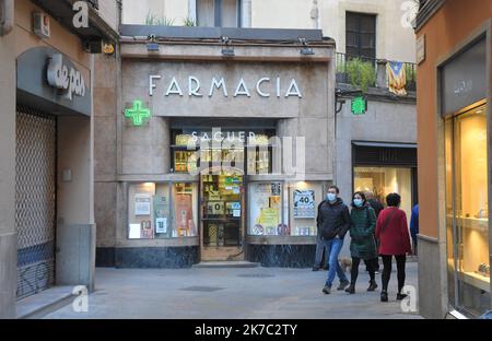 Primo passo nel piano per la graduale riapertura di bar e ristoranti in Spagna Foto Stock