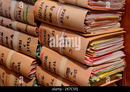 ©PHOTOPQR/LA MONTAGNE/Richard BRUNEL ; ; 01/12/2020 ; Ouverture Proces Appel Fiona , Tribunal, justice, Lyon le 01/12/2020 Photo R Brunel - il caso Fiona è stato processato a Lione nel corso di un quarto processo del dicembre 1 2020 Francia Foto Stock