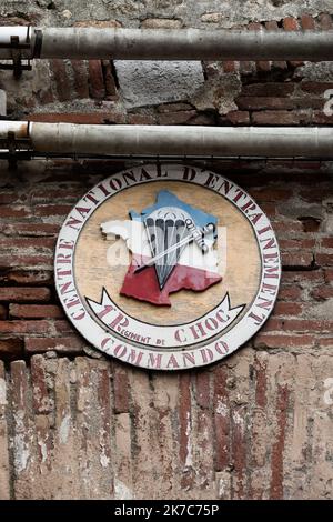 ©PHOTOPQR/l'INDEPENDANT/Nicolas Parent ; Collioure ; 08/12/2020 ; Visite du Centre National Entrainement Commando (CNEC), 1er régiment Choc au Fort Miradou à Collioure. 2020/12/08. COLLIOURE - Visita al National Commando Training Centre (CNEC), 1st Shock Regiment a Fort Miradou. Foto Stock