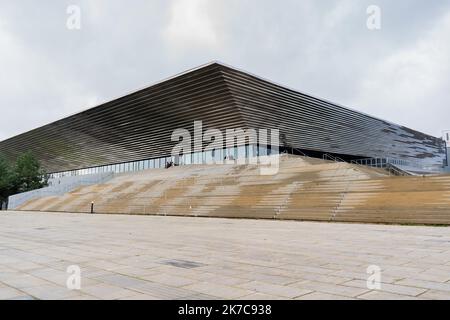 ©Julian Letouq / le Pictorium/MAXPPP - Julian Letouq / le Pictorium - 11/12/2020 - Francia / Normandie / Rouen - Kindarena ferme sauf aux professionnels. / 11/12/2020 - Francia / Normandia / Rouen - Kindarena chiuso ad eccezione dei professionisti. Foto Stock