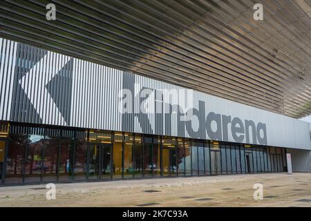 ©Julian Letouq / le Pictorium/MAXPPP - Julian Letouq / le Pictorium - 11/12/2020 - Francia / Normandie / Rouen - Kindarena ferme sauf aux professionnels. / 11/12/2020 - Francia / Normandia / Rouen - Kindarena chiuso ad eccezione dei professionisti. Foto Stock