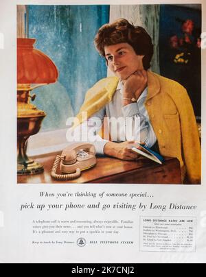 Vintage 27 Gennaio 1961 'Life' Magazine Advert, USA Foto Stock