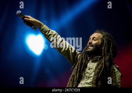 ©Michael Bunel / le Pictorium/MAXPPP - Michael Bunel / le Pictorium - 05/08/2016 - France - Alberto D'Ascola dit Alborosie (ne le 4 juillet 1977 a Marsala, en Sicile) est un chanteur de reggae sicilien. Il est le Premier artiste sicilien. un connaitre un succe internazionale sulla scena reggae. 6 aout 2016. Pauillac, Francia. / 05/08/2016 - Francia - Alberto D'Ascola detto Alborosia (Marsala, 4 luglio 1977) è un . È il primo artista siciliano. raggiungere il successo internazionale sulla scena reggae. Agosto 6, 2016. Pauillac, Francia. Foto Stock